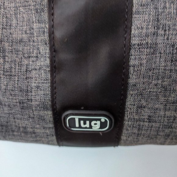 lug crossbody and hand bag traveller messenger purse brown textile fabric - Picture 6 of 12